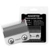 Manxrtod FX801R Replacement Blades Compatible with FX870/FXF880/FX810/FX825/FX673N Clippers, DLC Replacement Taper Blades for FX Clipper Blades, Silver view 2