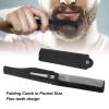 Travel Comb, 10Pcs Smoothing Pocket Size Black Flexible Folding Beard Comb for Grooming view 3