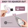ASEVAT 3 oz 6pack Leak Proof Empty Squeeze Pouches Refillable Travel Size Containers Liquid Pouch Cosmetic Container TSA Approved Bag view 4