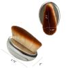 Narrow Foundation Brush Palm Makeup SOFT Kabuki Dome Shaped Face Body Shimmer Oil SPF Blush Bronzer Highlighter Blending Self-Tanner Buffing Liquid Powder Cream Streak-Free Cosmetic Application view 3