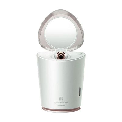 Facial Steamer 360  no Dead Angle Nano ion Face Steamer, 2 in 1 hot and Cold Dual steam, Built-in Aromatherapy Basket