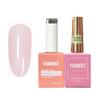 FZANEST Nude Builder Gel For Nails and Diamond Top Coat Set,Natural Base Color Rubber Base Gel Polish High Shine Finish Kit,Self-leveling Nail Structure Extension Gel No Wipe Top view 1
