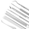 ZIZZON 7 Pcs Ingrown Toenail File and Lifters Set, Stainless Steel Ingrown Toenail Removal Kit, Under Nail Cleaner Pedicure Tools view 3