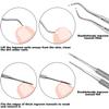 ZIZZON 7 Pcs Ingrown Toenail File and Lifters Set, Stainless Steel Ingrown Toenail Removal Kit, Under Nail Cleaner Pedicure Tools view 4