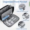 Wedama Toiletry Bag for Men, Handheld Travel Bag, Waterproof Toiletries, Thickened Polyester Dopp Kit, Toiletries Business Trips and Camping, Black view 3