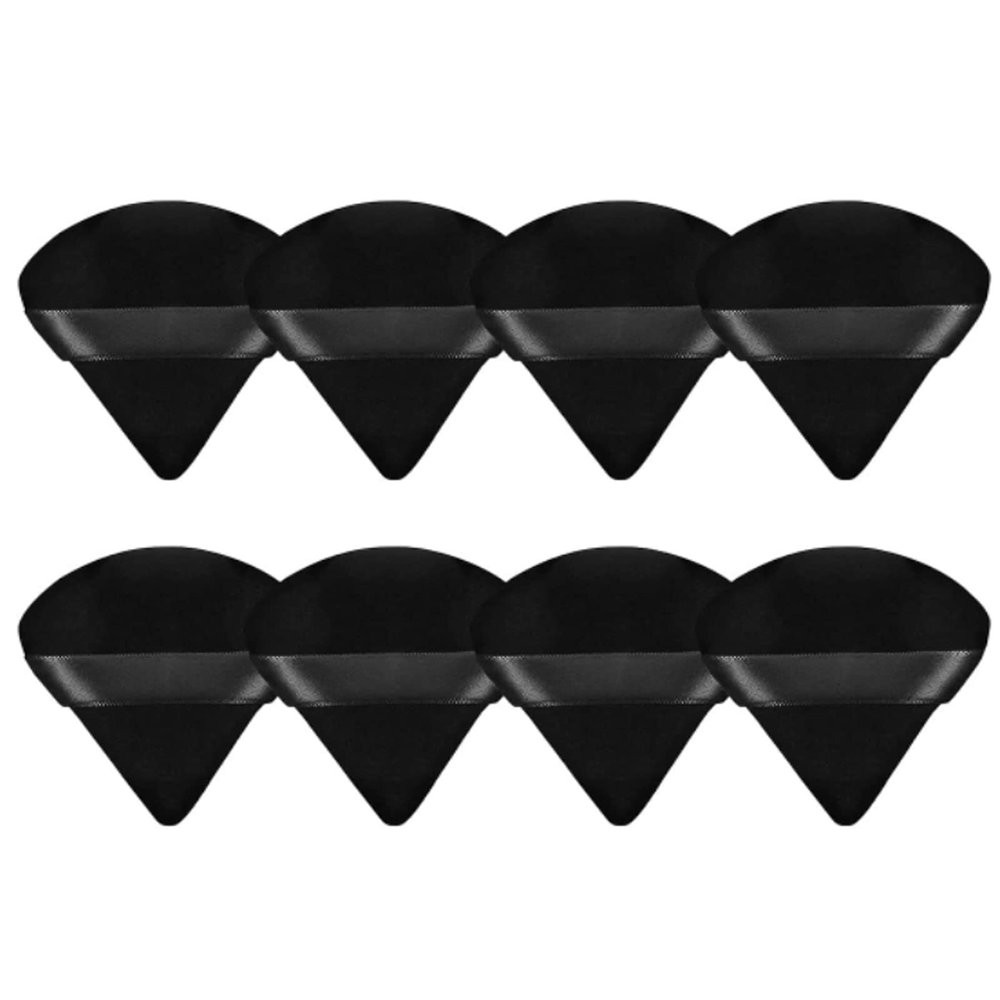 8 Pieces Triangle Powder Puff Face Soft Triangle Makeup Puff Velour Cosmetic Foundation Blender Sponge Beauty Makeup Tools