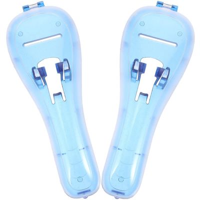 Beaupretty 2pcs Travel Razor Holder Shaver Protective Case Manual Razor Holder Organizer Blue
