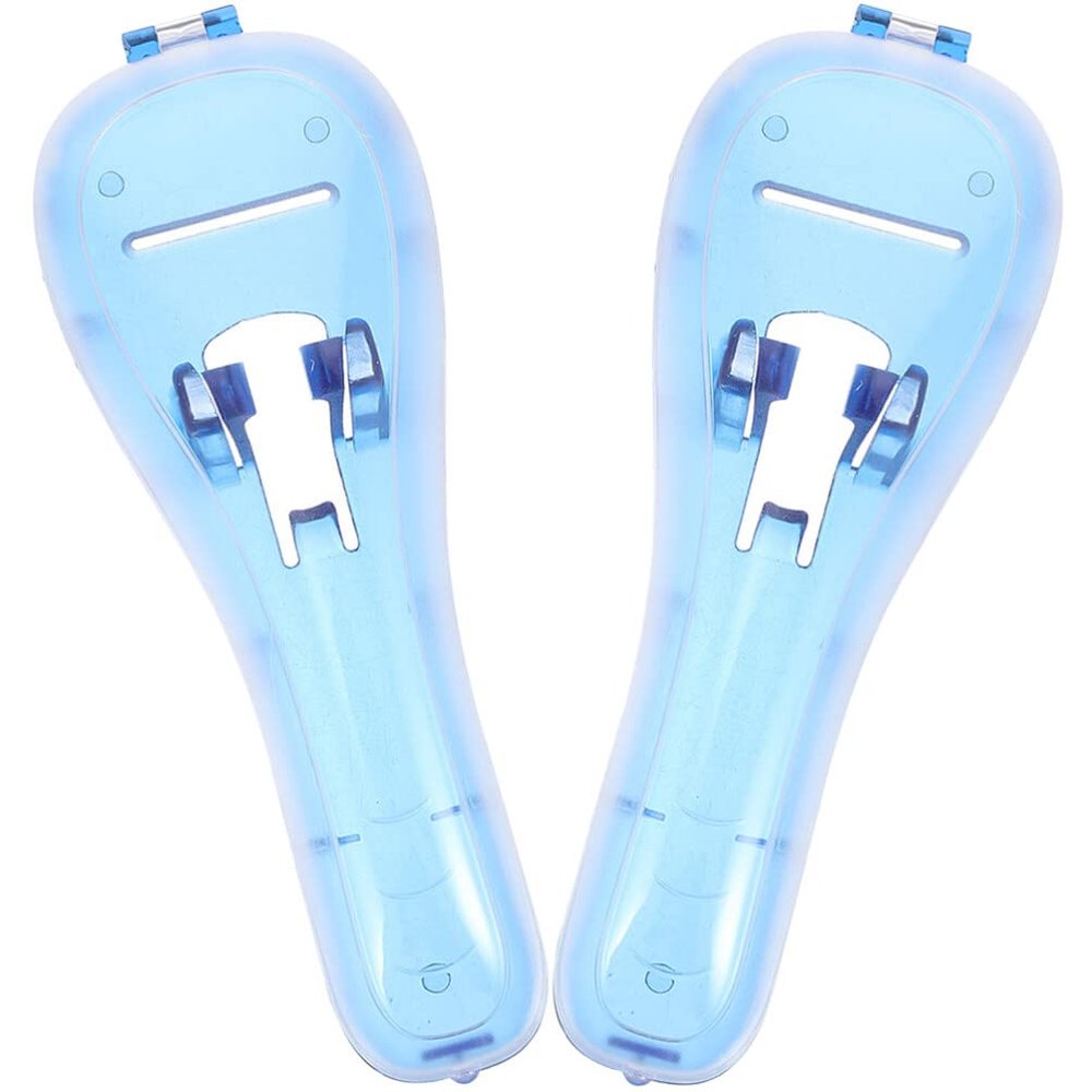 Beaupretty 2pcs Travel Razor Holder Shaver Protective Case Manual Razor Holder Organizer Blue
