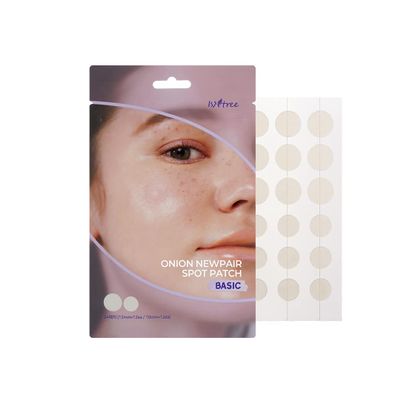 ISNTREE Onion Newpair Pimple Patch Basic (24 Patches) Patches in 2 sizes | Blemish care | Spot care | Water-resistant for daily use