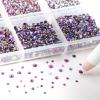 Beadsland 7200pcs Flatback Rhinestones,Purple Rhinestone Nail Gems Round Crystal Rhinestones for Crafts,Mixed 6 Sizes with Wax Pencil Kit, SS3-SS10, Purple Velvet view 2