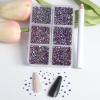 Beadsland 7200pcs Flatback Rhinestones,Purple Rhinestone Nail Gems Round Crystal Rhinestones for Crafts,Mixed 6 Sizes with Wax Pencil Kit, SS3-SS10, Purple Velvet view 3