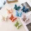Fantasy Butterfly Hair Clips,Cellulose Acetate Hair Clips,Small Claw Clips for Girl,Hair Accessories,Purple view 3