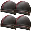 ForceWave Silky Stocking Cap for Men & Women, Black Compression Cap for 360 Waves, 4-Piece Set view 1