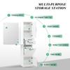 BarberPub Wall Mount Mirror with Storage Drawers and Shelf - Salon Station Hair Styling Beauty Equipment 3034 (White) view 4