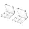 ARTIBETTER 2pcs Transparent Eyeshadow Palette Storage Case for Makeup Lipstick Organizer Container for Women and Girls Cosmetic Display view 1