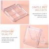 ARTIBETTER 2pcs Transparent Eyeshadow Palette Storage Case for Makeup Lipstick Organizer Container for Women and Girls Cosmetic Display view 3