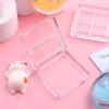 ARTIBETTER 2pcs Transparent Eyeshadow Palette Storage Case for Makeup Lipstick Organizer Container for Women and Girls Cosmetic Display view 4