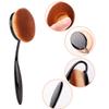 Yoseng Oval Foundation Brush - Large Soft Bristles for Liquid,Cream & Powder | Makeup Brush with Cover,Dense Kabuki Brush for Blending,Contouring | Kids & Adults (Black) view 3