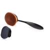 Yoseng Oval Foundation Brush - Large Soft Bristles for Liquid,Cream & Powder | Makeup Brush with Cover,Dense Kabuki Brush for Blending,Contouring | Kids & Adults (Black) view 4