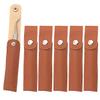 6Pcs PU Leather Tweezers Storage Bag Empty Single Tweezer Carry Bag Sleeve Pouch Travel Case for Eyelash Extension Tweezers, Eyebrow Tweezer, Brown view 1