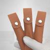 6Pcs PU Leather Tweezers Storage Bag Empty Single Tweezer Carry Bag Sleeve Pouch Travel Case for Eyelash Extension Tweezers, Eyebrow Tweezer, Brown view 2
