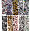 Leopard Print Nail Foils Transfer Nail Art Stickers,Animal Skin Flower Nail Foil Sheets 10 Rolls Leopard Nail Stickers For Nail Art Supplies Adhesive Foil Nail Decals For Women Manicure Decorations view 2