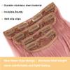 4PCS Clip in Hair Extensions 20Inch Long Wavy Hair Extensions Clip ins Synthetic Thick Hair Piece for Women (Pink) view 4