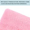 African Exfoliating Net,JASSINS African Sponge Net,Body Exfoliating Long Net Shower Body Scrubber Back Scrubber Skin SmootherBlack+White+Pink view 3