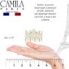 Camila Paris CP3496 French Small Hair Clips for Women Thick Hair for Long Curly Wavy Hair, Girls Hair Claw Clip, Durable Styling Big Claw Clip for Thick Hair, Strong Hold No Slip Grip, Made in France view 4