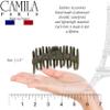 Camila Paris CP3487 French Medium Hair Clips for Women Thick Long Curly Wavy Hair, Girls Claw Clip, Durable Styling Big Claw for Thick Hair, Strong Hold No Slip Grip, Made in France view 3