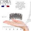 Camila Paris CP3489 French Medium Hair Clips for Women, ideal for Thick, Long, Curly, Wavy Hair - Girls Claw Clip, Durable, Strong Hold, No Slip Grip, Made in France view 3