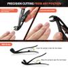 BEZOX Angled Head Toe Nail Clippers for Seniors for Thick Nails - Ergonomic Toenails Clipper for Thick Toenails, Premium Finger Nails Clipper for Adult with Catcher - Black view 3