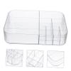 ORFOFE Lightweight Makeup Organizer Plastic Vanity Cosmetic Organizer Shelves for Desk view 3