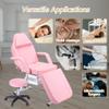 Anwickmak 3-Section Multipurpose Massage Bed, Spa & Salon Facial, Tattoo Chair w/Hydraulic Stool, Facial Cradle Bed Table, Adjustable Beauty Barber Spa Beauty Equipment (Pink) view 3