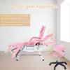 Anwickmak 3-Section Multipurpose Massage Bed, Spa & Salon Facial, Tattoo Chair w/Hydraulic Stool, Facial Cradle Bed Table, Adjustable Beauty Barber Spa Beauty Equipment (Pink) view 4