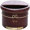 Scpantkend Foot Bath Soak Pedicure Tub with Lid, Spa Massage Solid Wood Foot Tub, Adult Children Natural Thicken Foot Basin, Household Sleep, Improve,B (Color : B) view 1