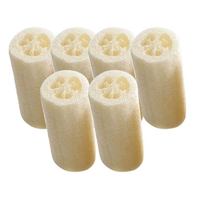 6Pcs Natural Loofah Loofa Bath Body Shower Sponge Kitchen Cleaing Scrubber Scrub Pad