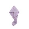 Girl's Microfiber Hair Drying Towel Turban Head Hat Shower Cap Solid Quick Hair Towel cap Absorption Turban Hair Dry Cap (Color : Purple) view 1