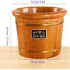 Scpantkend Foot Bath Soak Home Oak Thick Foot Tub, Wood Foot Footing Barrel, Living Room Spa Massage Foot Bath Barrel, Household Sleep, Improve,H40cm/15.7in (Size : H26cm/10.2in) view 4