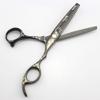 6 Inch 440C Purple Dragon Rose Gold Hairdressing Scissors Thinning Shears Cutting Scissors Professional Hair Scissors,Purple,6InchSet view 1