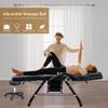 Anwickmak 3-Section Multipurpose Massage Bed, Spa & Salon Facial, Tattoo Chair w/Hydraulic Stool, Facial Cradle Bed Table, Adjustable Beauty Barber Spa Beauty Equipment (Black) view 4