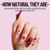 NAILMEOW salon quality hand-drawn press on nails Medium Length- raspberry, Luxury Reusable Seven Layers Gel UV Finish Fake Nail Tips, Handmade Women red Press on Nail Art with Design by Licensed Manicurist view 3