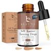 Self Tanning Drops - USA Made with Natural & Organic Ingredients, Medium Face Tanning Drops to Add to Lotion, Moisturizing Bronzing Tanner for Face & Body, Toxin Free Tanner for Fake Tan view 1