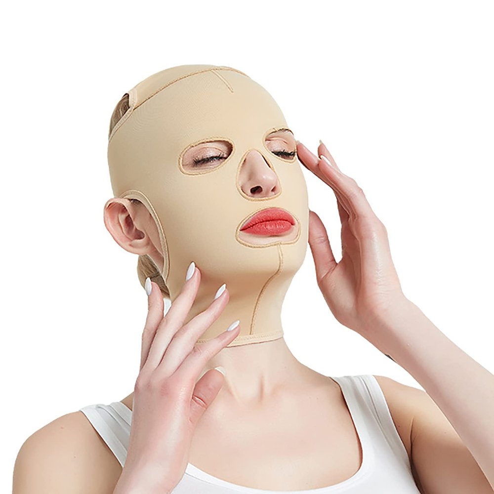 Lifting Chinstrap, Full Face Strap, V Line Cheek Chin Slimming Belt Strap, Massage Shaper, Reusable Breathable Face Strap, Thin Massage Shaper (L)