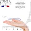 Camila Paris CP3514 French Twist Stick Hair Fork, 2 Medium Wavy U Shaped Hair Pin Clip for Spiral Updo and Bun, Clear, Fashion Flexible Durable Styling Hair Accessories for Women, Made in France view 3