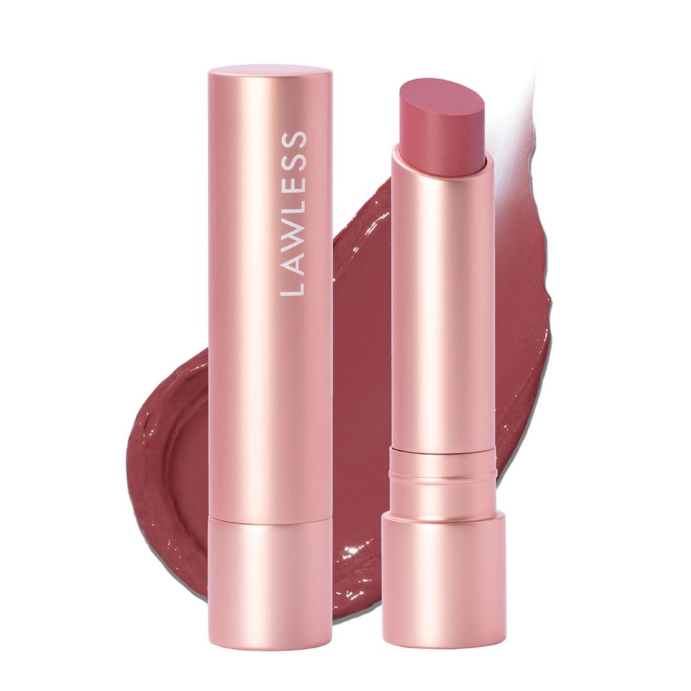 Lawless Forget the Filler Lip Plumping Line Smoothing Tinted Balm - Posey - Premium Tinted Lip Balm with Natural Ingredients to Plump and Smooth Lips for a Firmer, Fuller Look - 0.09 oz