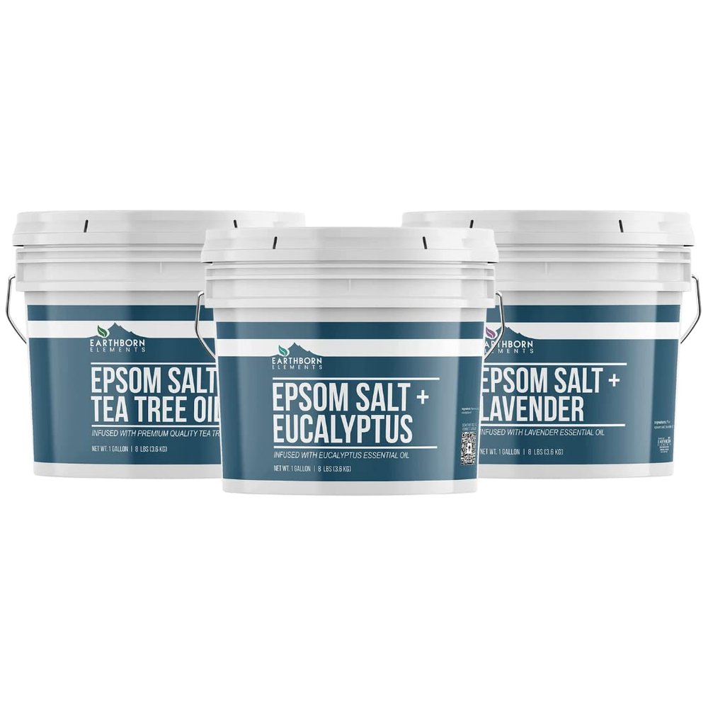 Earthborn Elements Lavender, Eucalyptus, & Tea Tree Epsom Salt Bundle