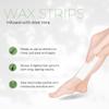 Amira Beauty - Waxing Strips Infused with Aloe Vera Pre Applied Ready to Use Hair Removal Wax Strips for Legs and Body Suitable for All Skin Types 64 Count view 2