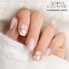 Adora Couture Semi Cured Gel Nail Strips with 20 Pieces - UV Gel Stickers, Manicure Kit, Easy Application Wraps Includes Prep Pads, Nail File, Wooden Stick - UV Light Required (Charming Daisy) view 3