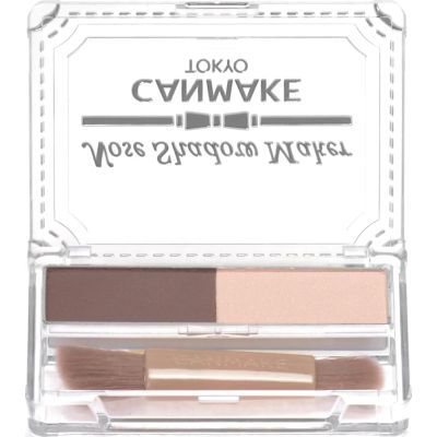 CANMAKE - Nose Shadow Maker - Contouring Highlighting Non-Powdery Long Lasting Palette - 0.1oz (2.7g) (02 Grayish Pink)